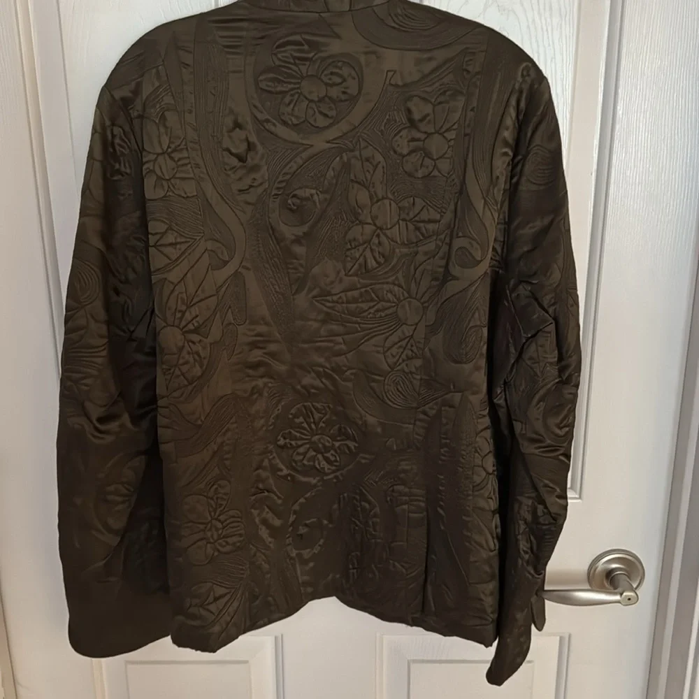 NWT Coldwater Creek Women's Dark Olive Jacket 1X